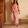 2026 Women's Spring New Arrival, Amazon Cross-border Europe & America, Elegant Printed Puff Sleeve Bustier Dress