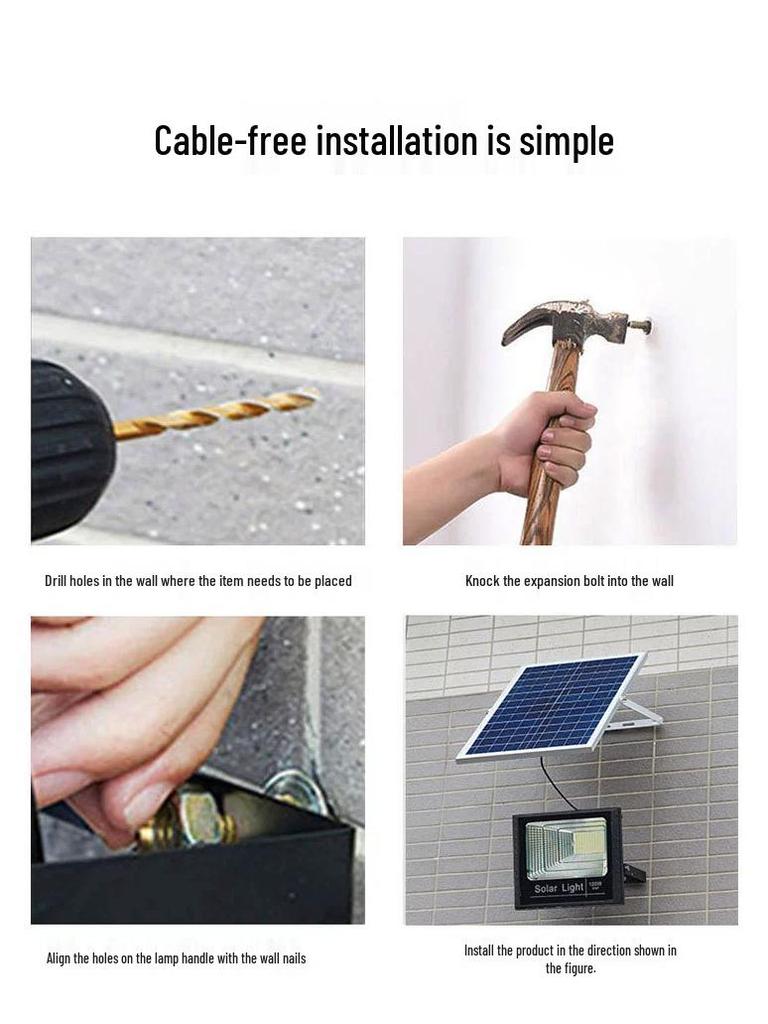 Super Bright Solar Lights for Outdoor Courtyard and Rural Doorways