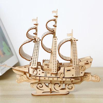 DIY Holz Ozean Segelboot Modellbausatz