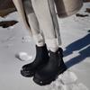Krazing Pot  Cow Leather Wool Blend Winter Round Toe Platform Snow Boots Zipper Women Casual Keep Warm Ankle Boots