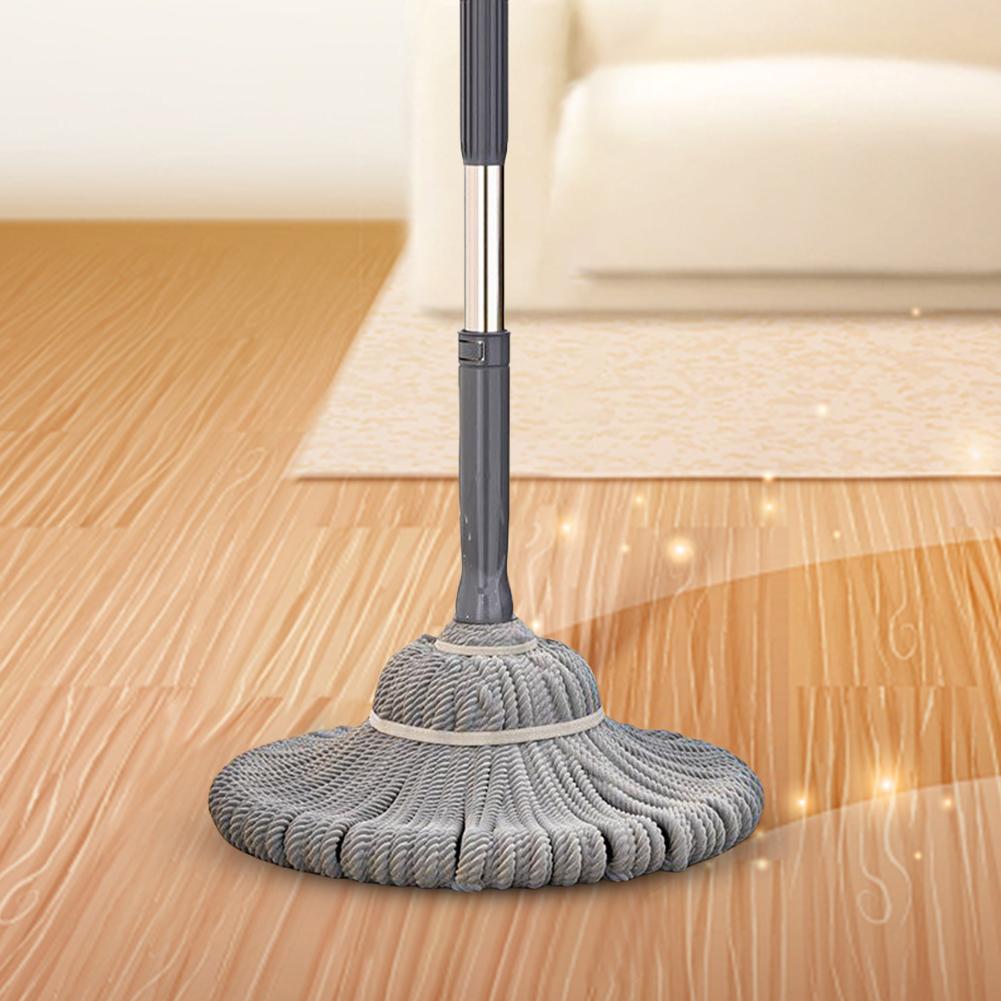 360 Rotating Easy Wringing Mop with Long Handle Spinning No Hand Washing Mop Wet Dry Dual Use Multifunctional for Floor Cleaning