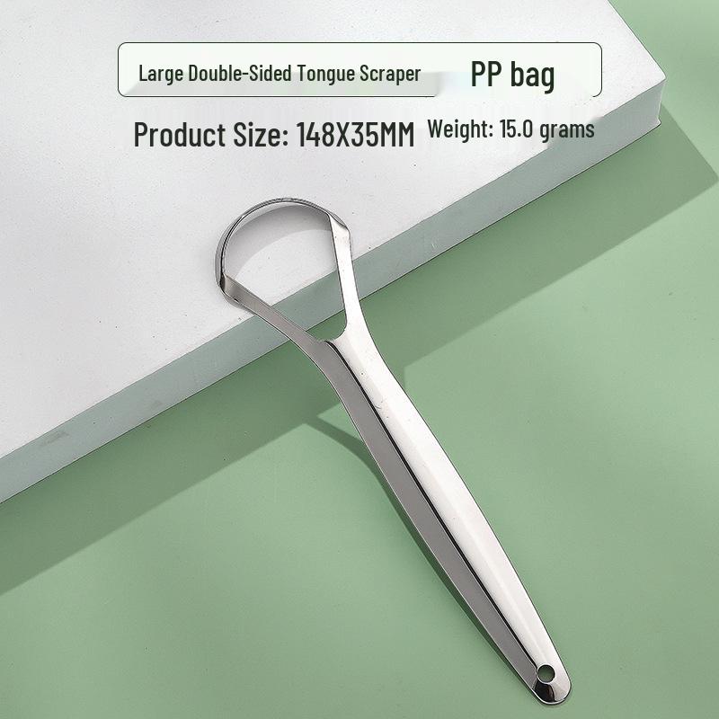 Stainless Steel Tongue Scraper & Coating Cleaner for Fresh Breath