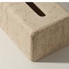 Wabi-sabi Wind Tunnel Stone Napkin Box Household Light Luxury Living Room Decoration Coffee Table Tissue Holder