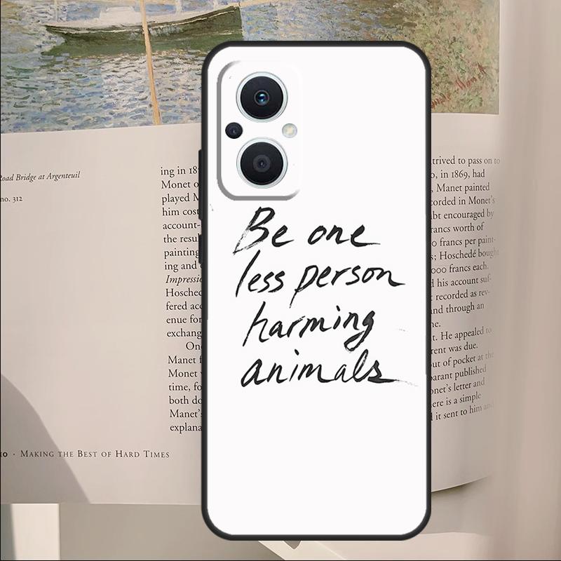 Vegan Inspiration Cover For OPPO Reno 11F 12F 13F 14F 10 11 12 13 14 Pro 7 8 Lite OPPO Find X6 X8 X9 Pro Case