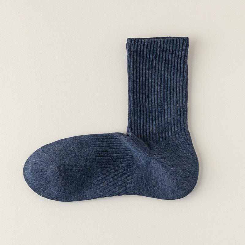 Men's Autumn and Winter Cotton Thick Warm Boneless Sports Right Angle Deodorant Wicker Socks