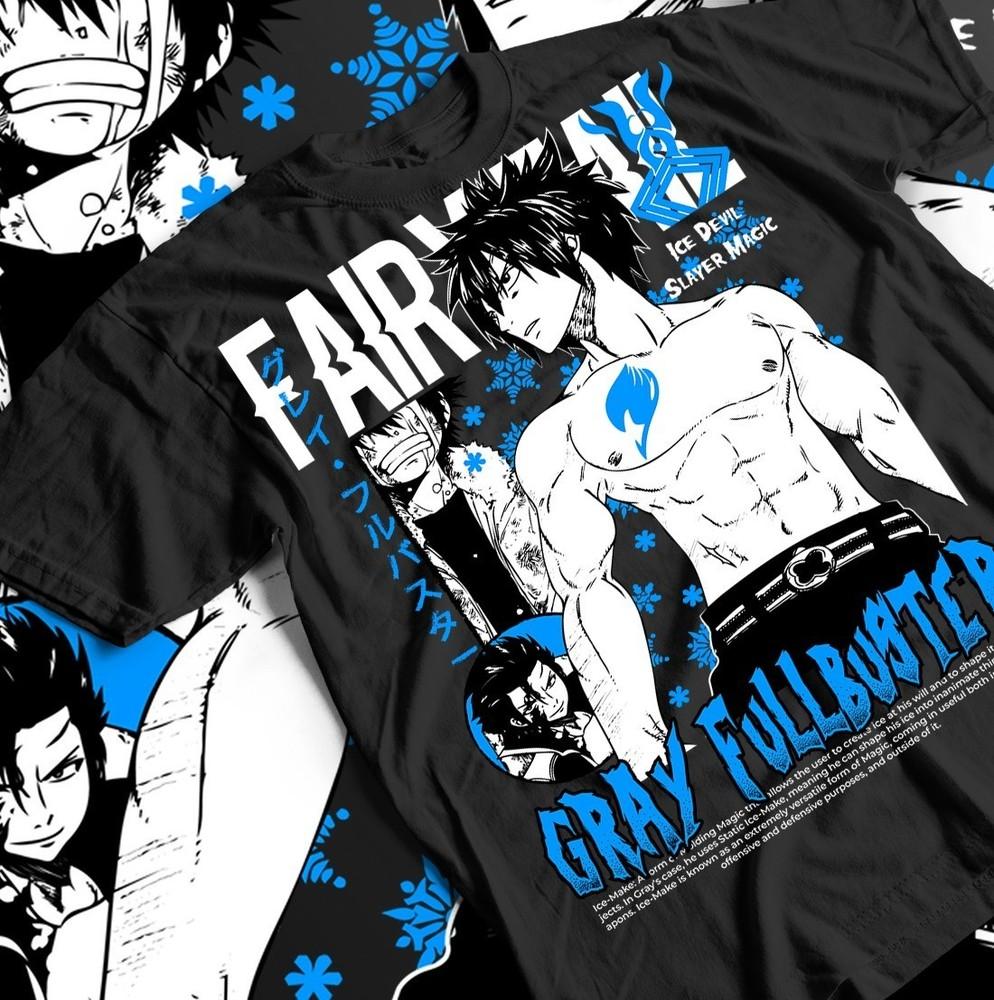 

Fairy Tail Anime T-Shirt, Gray Fullbuster Natsu Dragneel Tee, Gift Shirt, Unisex XL
