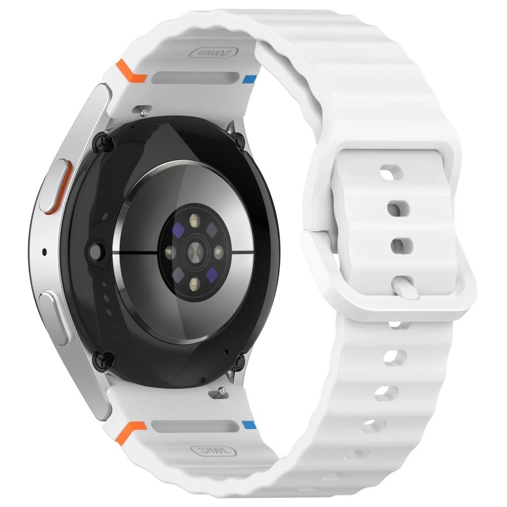 Official Silicone Strap for Samsung Galaxy Watch 7/FE/6/5/4 44mm 40mm Bracelet wristband Galaxy Watch 6 4 Classic 47/43/46/42mm