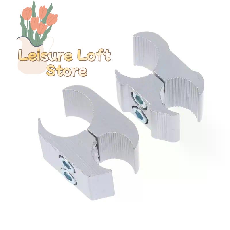Universal Aluminum Alloy Pipe Clamp for Wheelchair Frames, Quick-Install & Heavy-Duty Safety Connector
