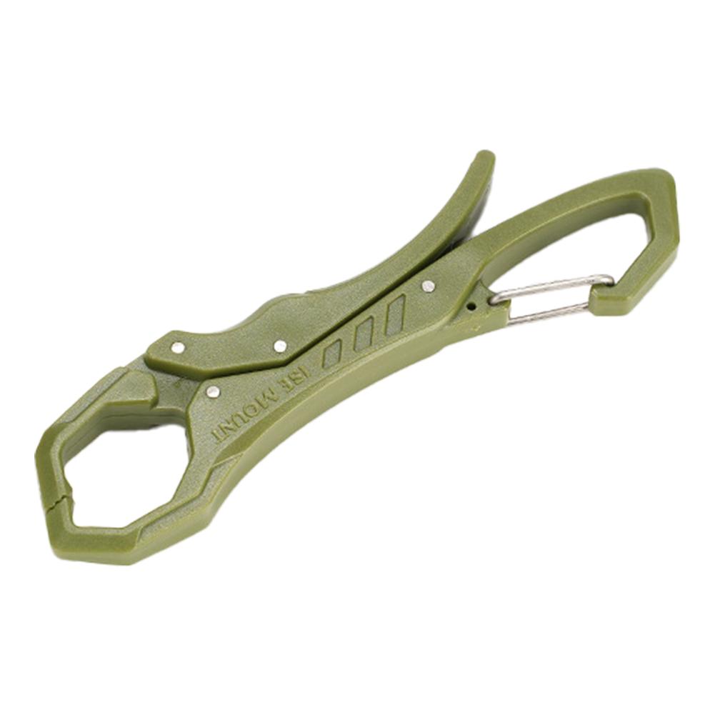 

1 шт. Портативный зажим для переноски приманки, зажим для рта рыбы, большой дизайн отверстия, многофункциональный брелок для перчаток зелёный