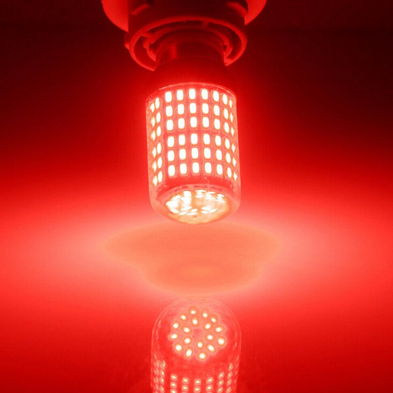1Pc 1157 Led Red Canbus 3014 144-Smd Car Turn Signal Brake Light No Flash