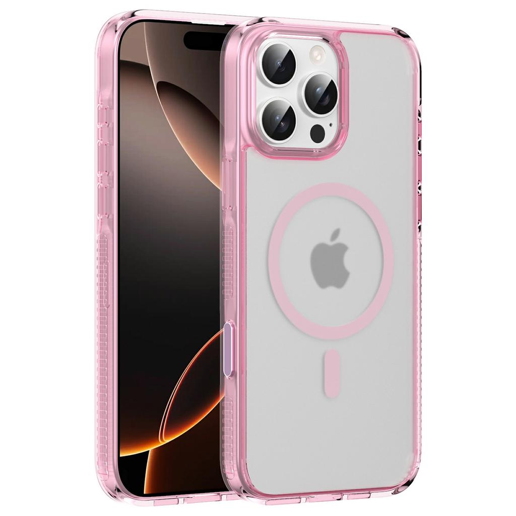 For iPhone 16 Pro Case with Camera Touch Control Button PC + TPU Phone Cover Compatible with MagSafe