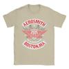 Vintage T Shirt Summer AEROSMITH BOSTON MA Fashion T Shirts  Pure Cotton Tshirt for Man Aesthetic Plus Size Short Sleeve Tees
