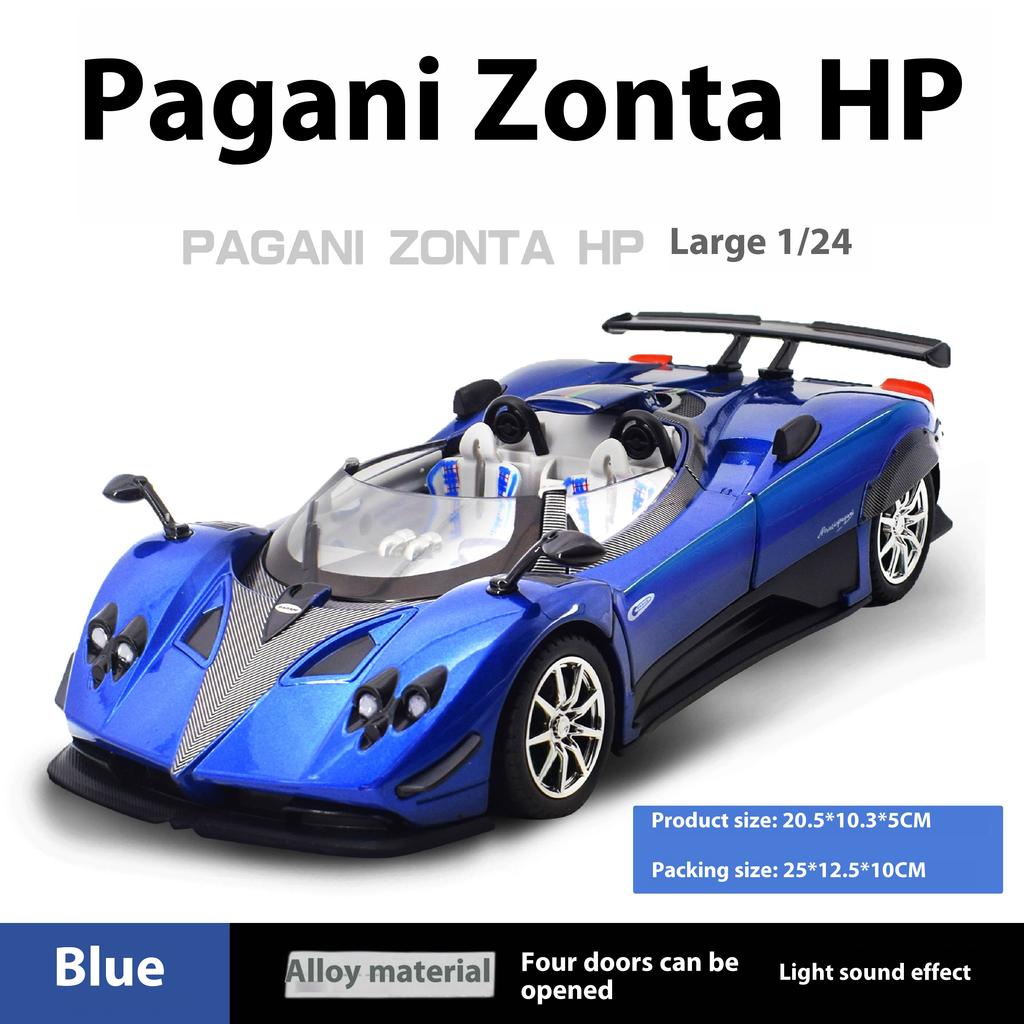 1:24 Pagani Zonda HP Barchetta Limited Convertible Edition Supercar Alloy Metal Diecast Car Model Independent DIY Design Gifts