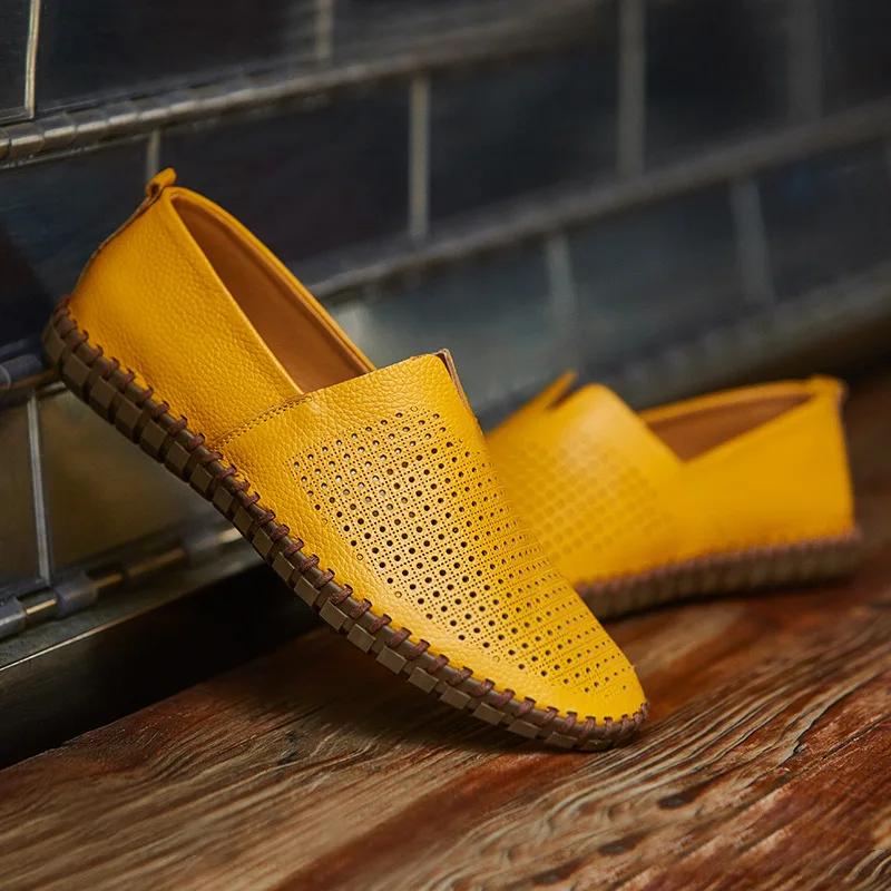 Fashion Plus Size Men Shoes Handmade Casual Loafers 38-50 Casual Shoes New Summer Pu Loafers Men Zapatos De Hombre