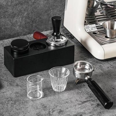 SCHACCESS Schwarzes Espresso-Werkzeugset mit 53mm Kaffeetamper Passend für Kaffee und ABS-Tamper Professionelles Kaffeezubehör für einen professionellen Barista