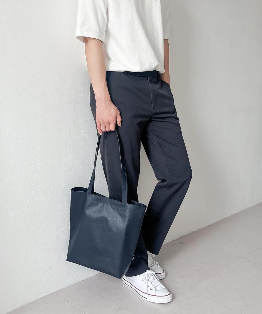 Azero Shoulder Market Bag (Navy)