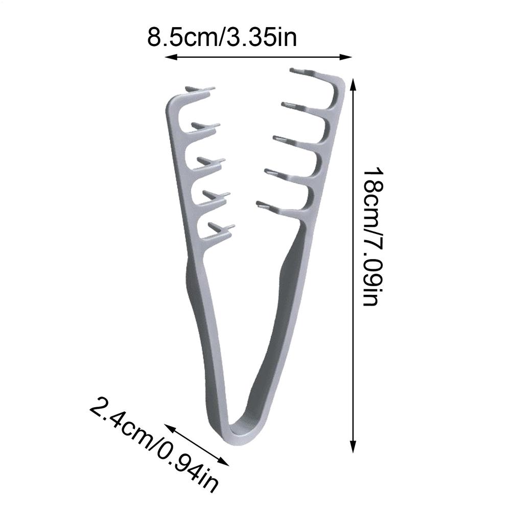 

Hair Roots Volumizing Comb Wide-Tooth Hair Styling Comb Women Beauty Hairdressing Tool For Home Dorm Travel Curls And Bangs сірий колір