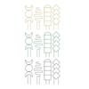 4pcs Geometry Metal Plant Trellis Potted Climbing Plant Starter Tool for Stems Vine Peas Vegetables DIY Training Pole