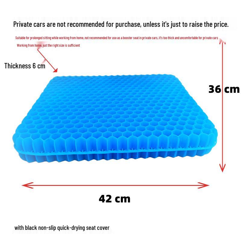 Honeycomb Gel Car Seat Cushion: 3rd Gen XL Breathable, 4th Gen Ice Pad, 2nd Gen Double Layer.