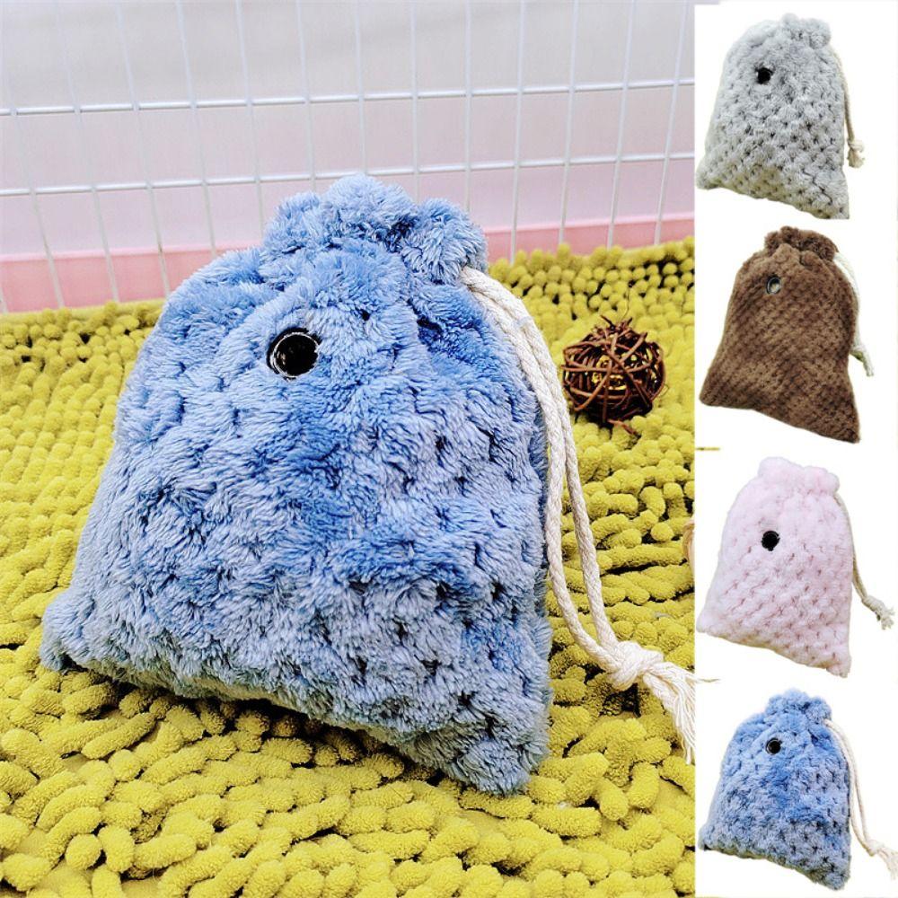Warm Sugar Gliders Sleeping Pouch Soft Hamster Carry Bag Guinea Pig Swing Bag  Winter