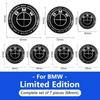 1/4/7pcs 81/72/46/56/68/mm Car Front Rear Logo Wheel Hub Center Cover Steering Wheel Center Stickers For BMW X1 X3 X5 X6 E46 E90 FY0