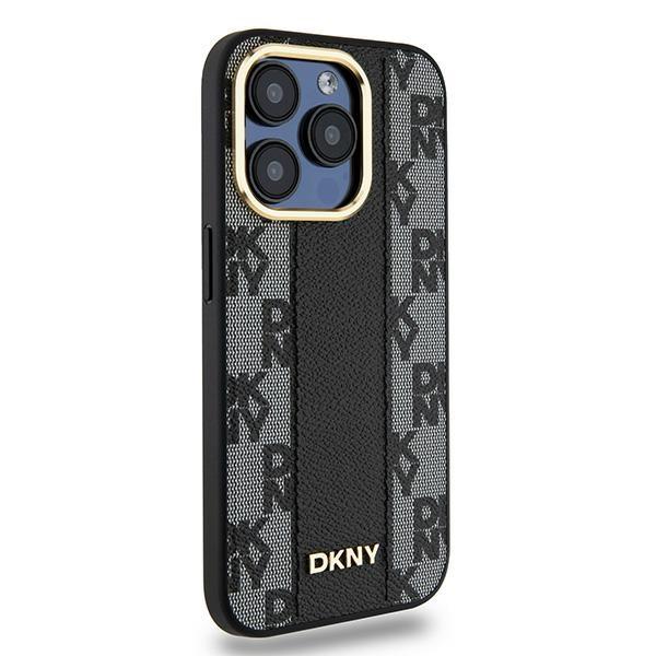 Dkny Dkhmp15Lpcpvslk Iphone 15 Pro6.1 Czarny/Black Hardcase Leather Checkered Mono Pattern Magsafe