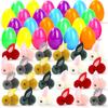 24piece Set Easter Bunny Egg Mini Plush Toys Surprise Egg Creative Children’s Gift Easter Basket Eggs Garden Decor Random Colors