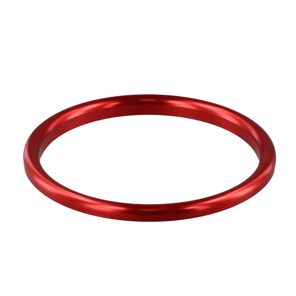 Vibrant Aluminum Alloy Steering Wheel Center Ring Cover Trim for MINI For Cooper F54 F55 F56 F57 F60 Red Accent
