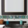 10pcs Mandala Pattern Tile Sticker,Colorful Matte Wall Sticker Home Decoration for Kitchen Living Room Bathroom Table Cabinet