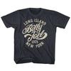 Billy Joel Solo i Buoni Muoiono Giovani Maglietta Giovanile Blu Navy Vintage