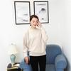2021 autumn and winter new Dalang women's knitted sweater one-word neck loose pullover sweater batman fashion solid color top