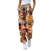 Women's Casual Fashion Christmas Printed Casual Sweatpants Elastic Waist Drawstring Pants