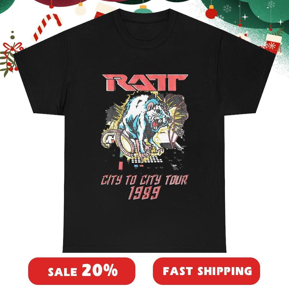 SALE Ratt 80S Band T Shirt Music Band T-Shirt Cotton Tee All Sizes S-3XL Unisex T-Shirt