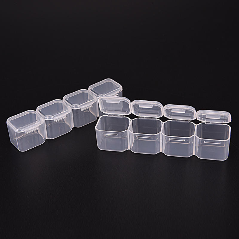Plastic 28 Slots Nail Art Tools Jewelry Storage Box Case Makeup Organizer Beads