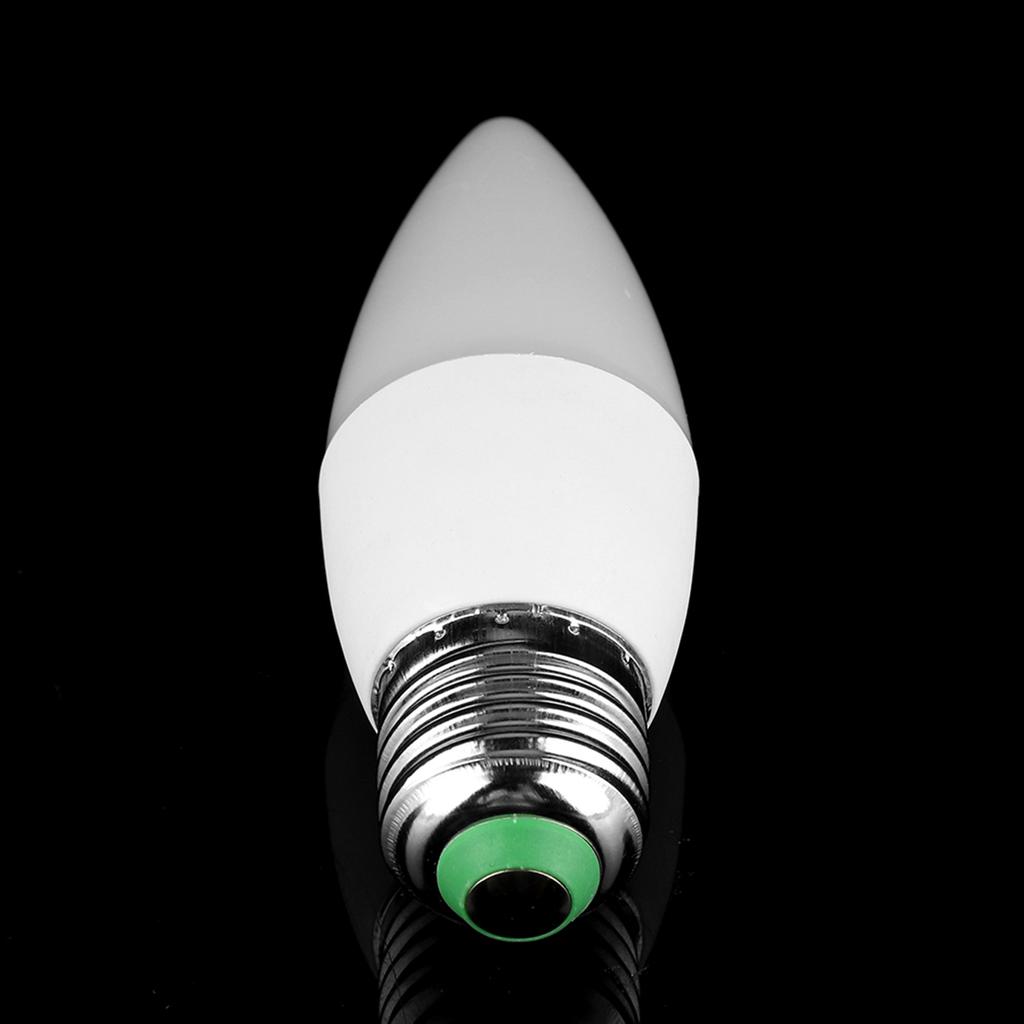 3W Multi Color Changing LED Candle Light Bulb AC85-265V with Remote Control(E27RGB+Cool White)