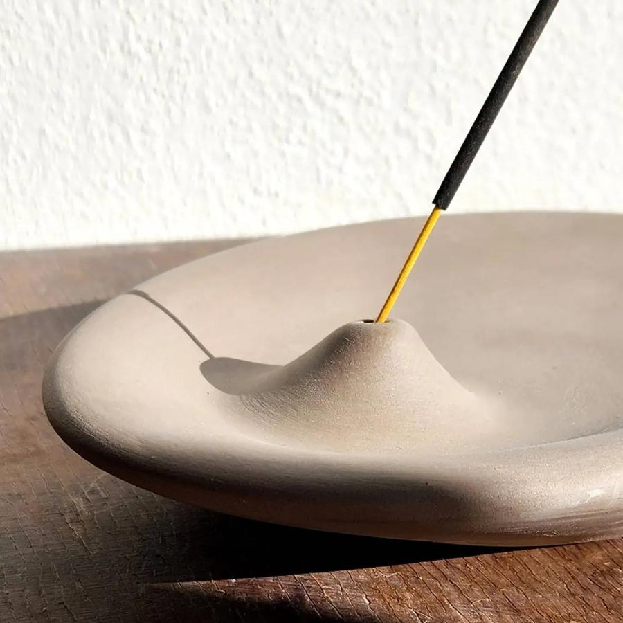 Oval Concrete Incense Stick Holder Incense Burner Stick Holder Line Plate Sandalwood Coil Base Yoga Studios Home Decoration Gift