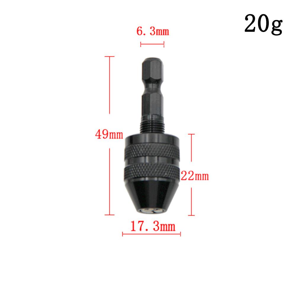 

0.3-6.5мм Швидкозмінна Шестигранна Ручка Трикулачковий Самоцентруючий Патрон для Свердла 0.3-3.6мм Набір Електричного Шліфувального Інструменту