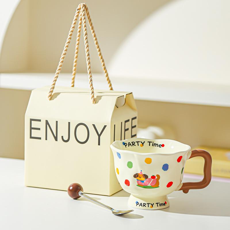 Creative Fashion Ceramic Mug Office Gift Home Cup Coffee Cup Water Cup Breakfast Cup Happy Birthday