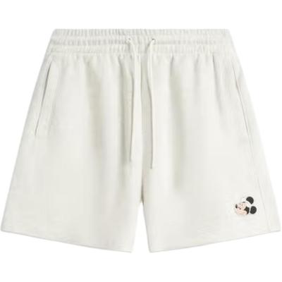 Li Ning X Disney Mickey Series Letter Mid Waist Drawstring Versatile Breathable Casual Shorts Women Shorts AKSV692-2