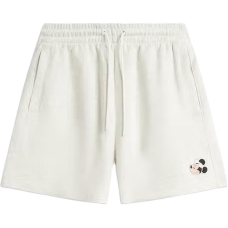 

Li Ning X Disney Серия Микки Буквы Средняя посадка Шнурок Универсальные Дышащие Повседневные Шорты Женские шорты AKSV692-2 S