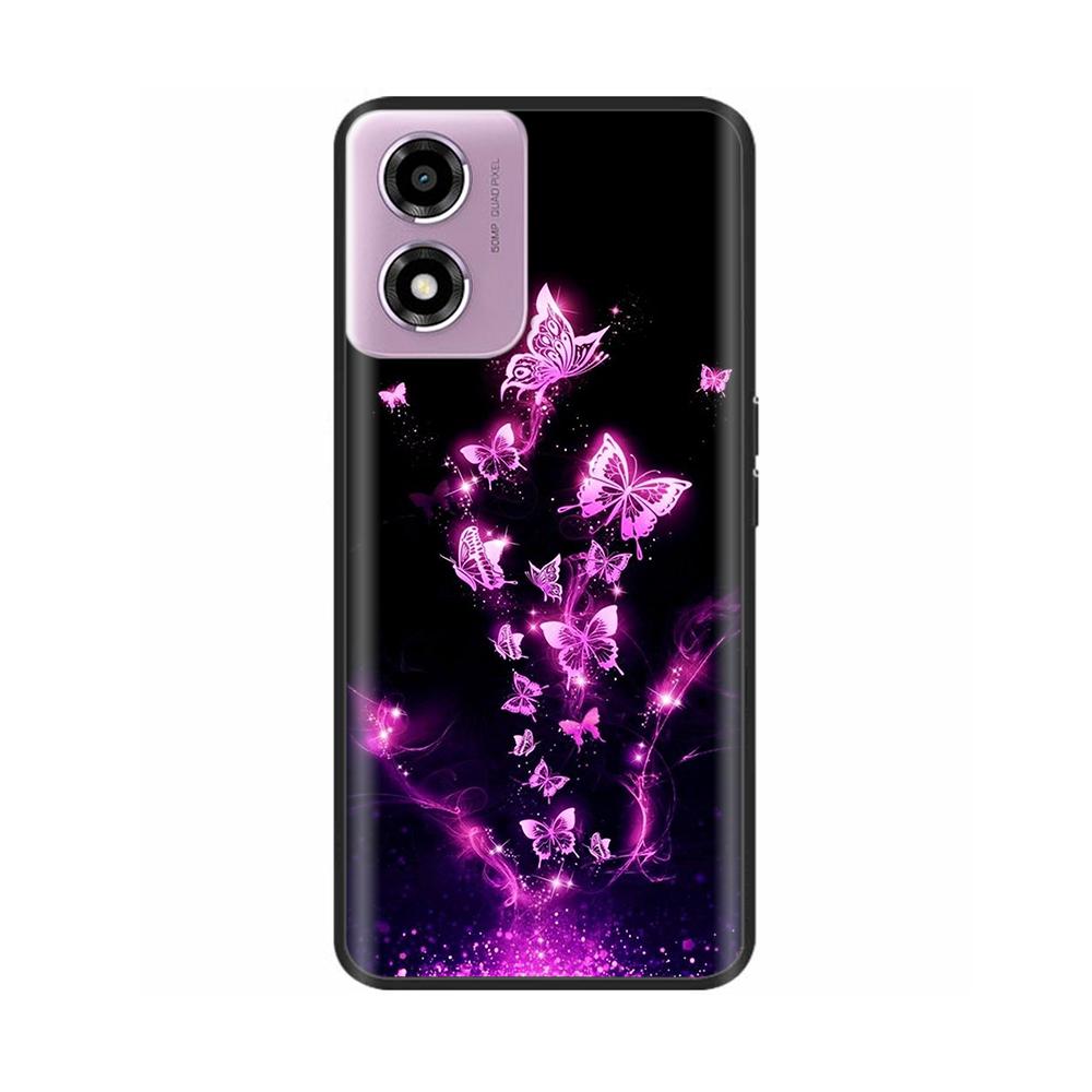 Phone Case For Motorola Moto E14 Case Soft TPU Painted Back Cover For Motorola E14 E 14 MotoE14 Full Protective Phone Shell Capa
