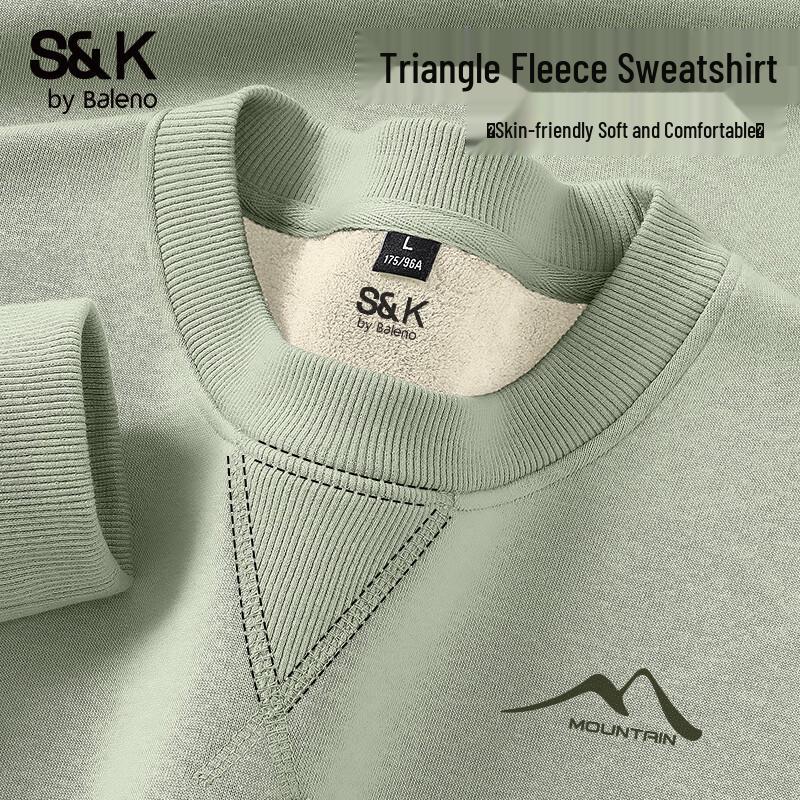 Baleno Men's S&K Series Fleece-Lined Crew Neck Sweatshirt