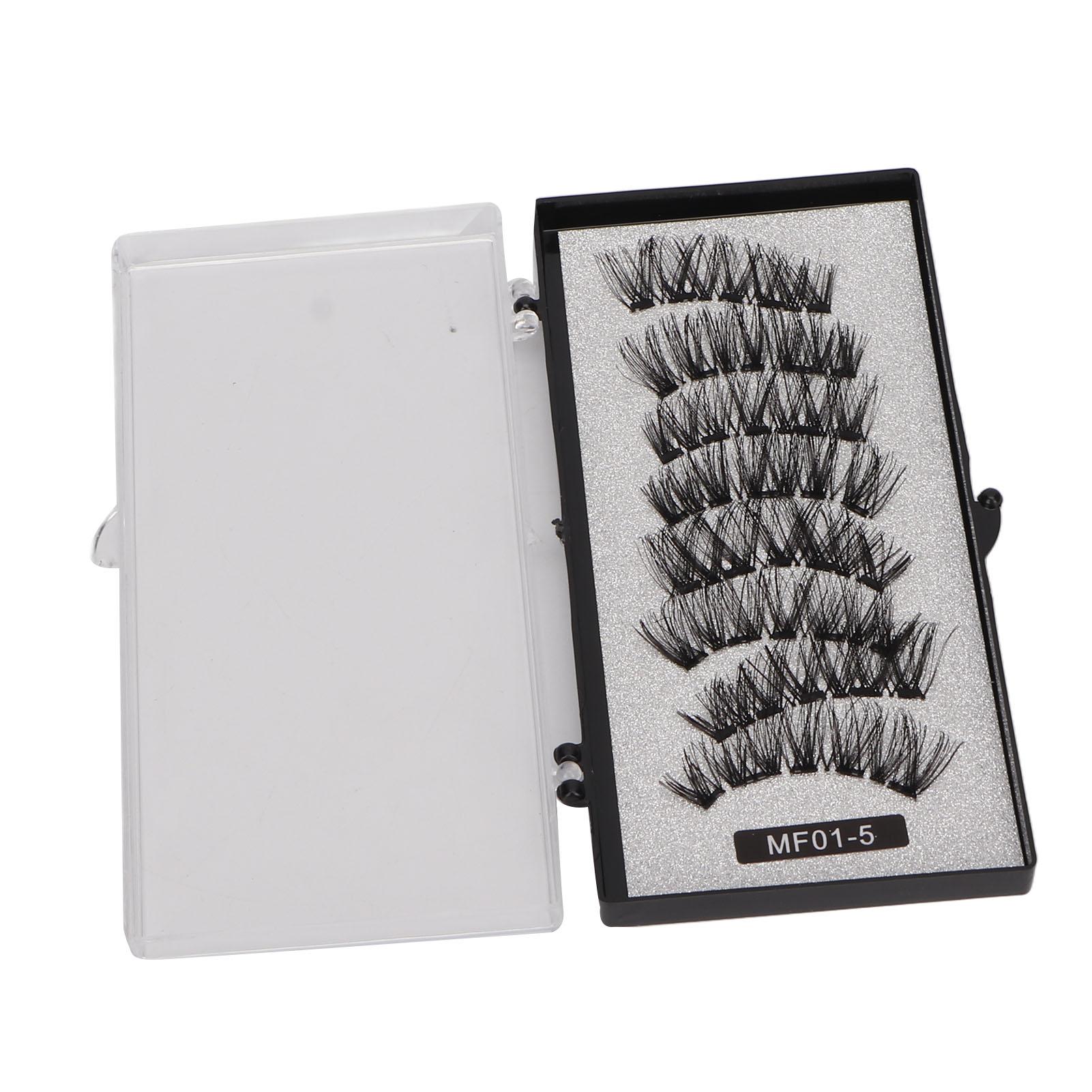 

4 пары магнитных ресниц самоклеящиеся мягкие волокна вьющиеся пушистые утолщающие накладные ресницы