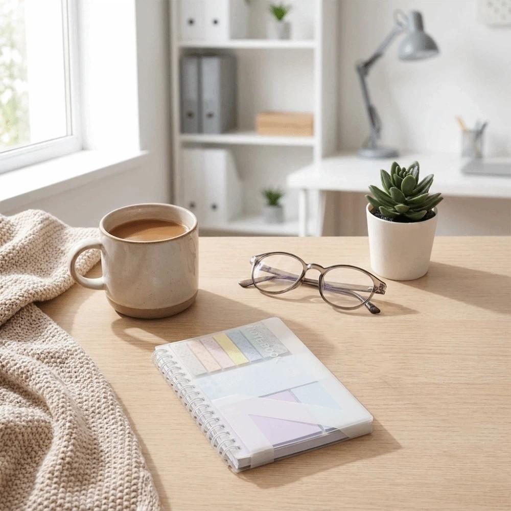 Loose-Leaf Memo Pads Morandi Color Reusable Repositionable Index Tabs Students