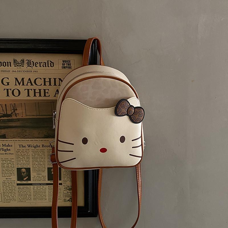 Hello Kitty Cartoon Kids Backpack With Breathable Pu Material For School And Daily Use