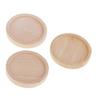 3x10 Pcs Stone Base Support Blank Round Setting Base Charm Cabochon Wood - 25 mm