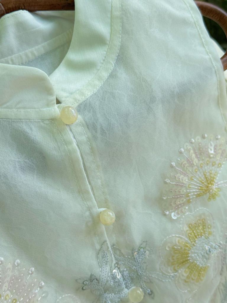 Hanfu-Set für Mädchen: Neues chinesisches zweiteiliges Set - Große & kleine Größen für den Sommer