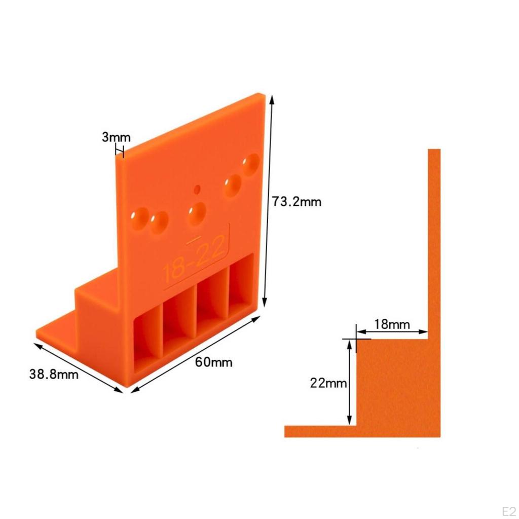 2 Pieces Wardrobe Positioning Tool | Stepped LShaped Construction, Easy to Use, Cabinet Door