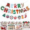 Letter Christmas Pull Flag Festive Merry Christmas Flag Multifunctional Christmas Banners  New Year