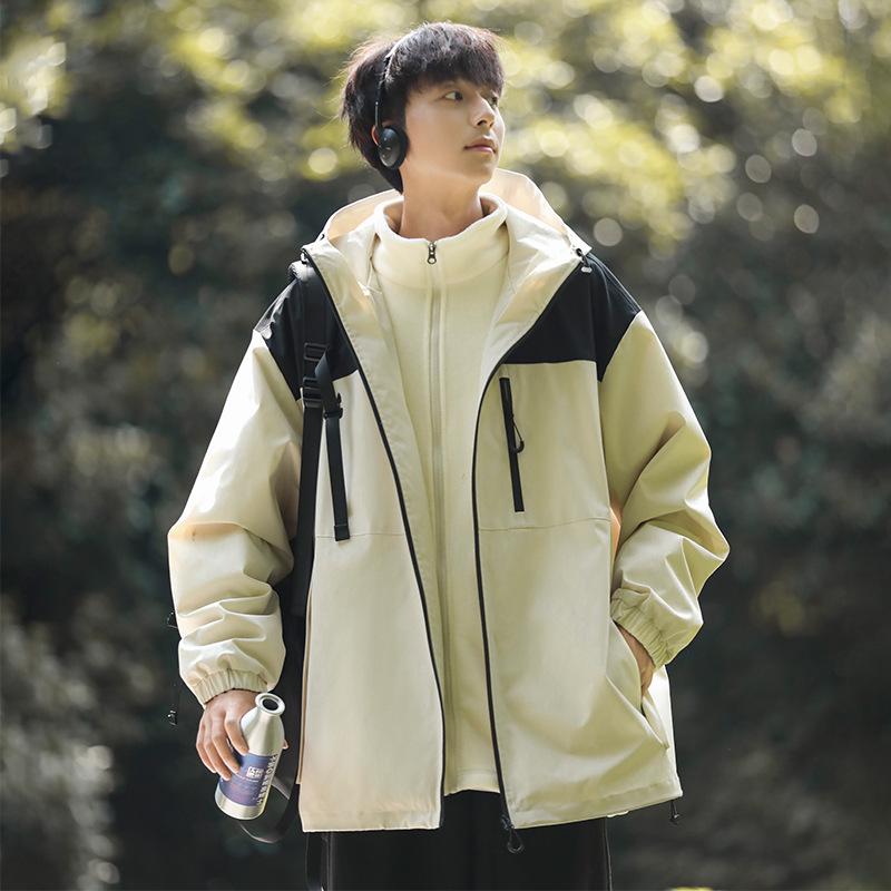 

Huagang Унисекс 3-в-1 Отстегивающаяся Флисовая Подкладка Непромокаемая Куртка для Активного Отдыха XXXL